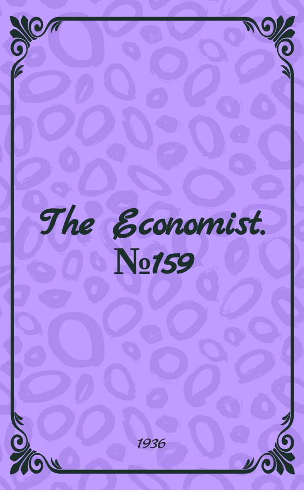 The Economist. №159