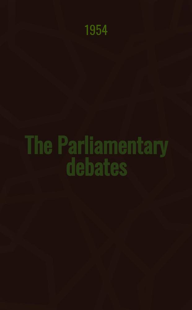 The Parliamentary debates (Hansard) : Official report ... of the ...Parliament of the United Kingdom of Great Britain and Northern Ireland. Vol.532, №174
