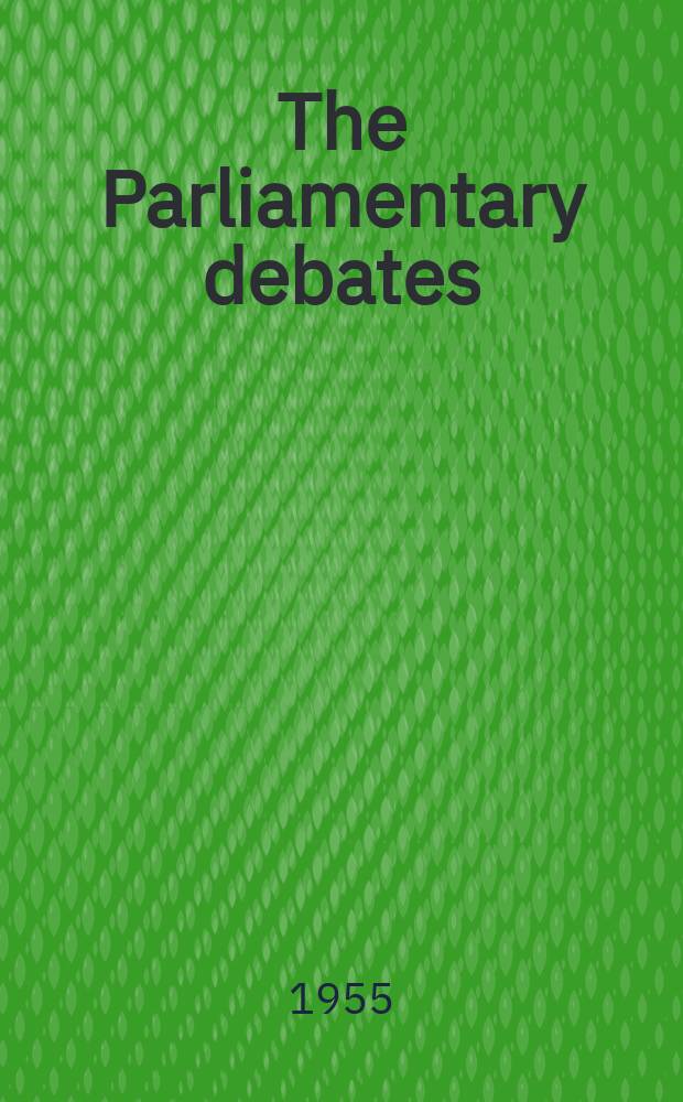 The Parliamentary debates (Hansard) : Official report ... of the ...Parliament of the United Kingdom of Great Britain and Northern Ireland. Vol.535, №6