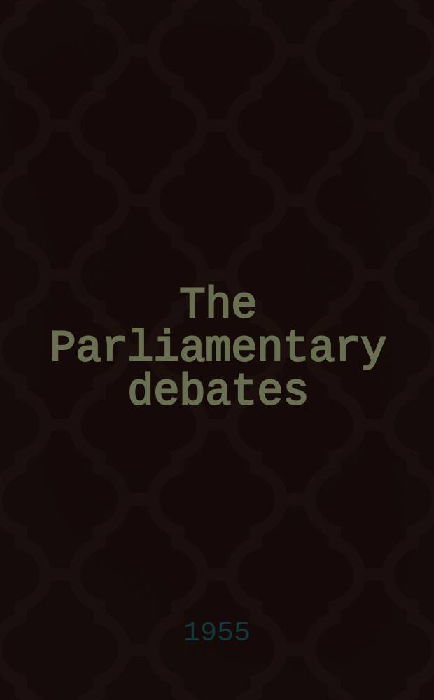 The Parliamentary debates (Hansard) : Official report ... of the ...Parliament of the United Kingdom of Great Britain and Northern Ireland. Vol.539, №66
