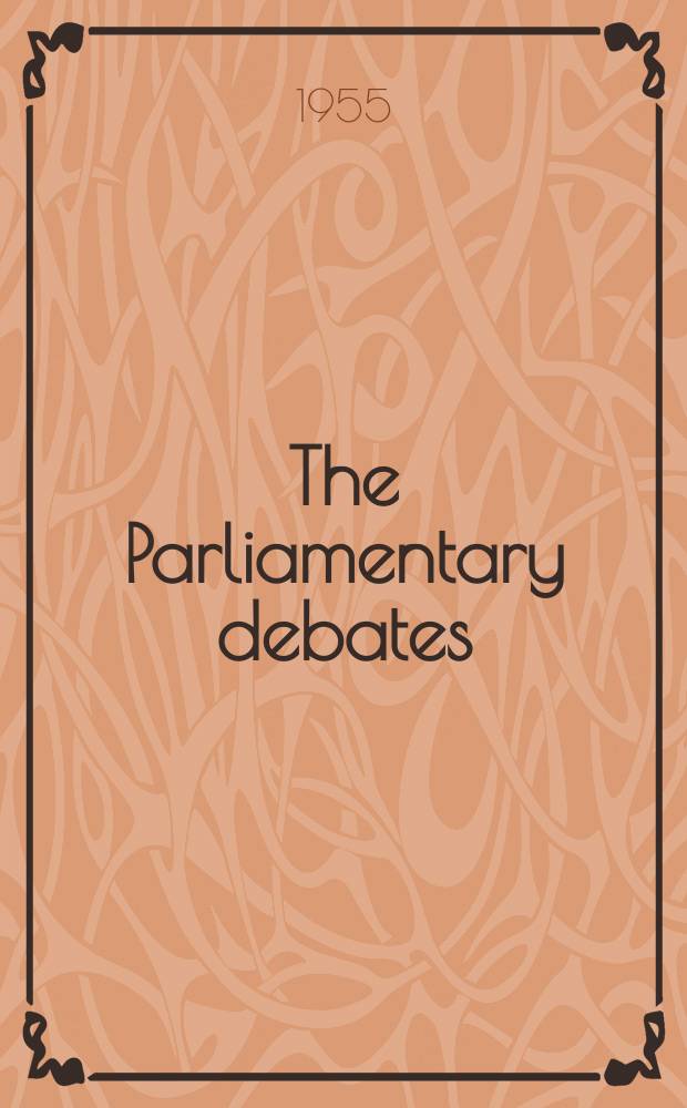 The Parliamentary debates (Hansard) : Official report ... of the ...Parliament of the United Kingdom of Great Britain and Northern Ireland. Vol.544, №35