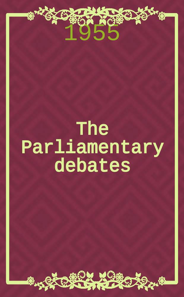 The Parliamentary debates (Hansard) : Official report ... of the ...Parliament of the United Kingdom of Great Britain and Northern Ireland. Vol.546, №61