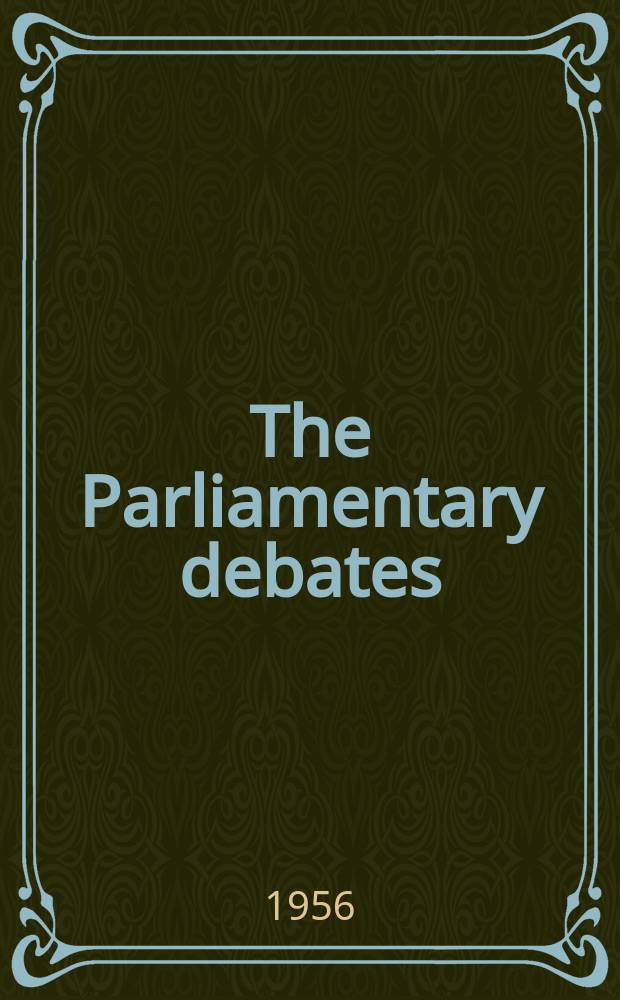 The Parliamentary debates (Hansard) : Official report ... of the ...Parliament of the United Kingdom of Great Britain and Northern Ireland. Vol.561, №24