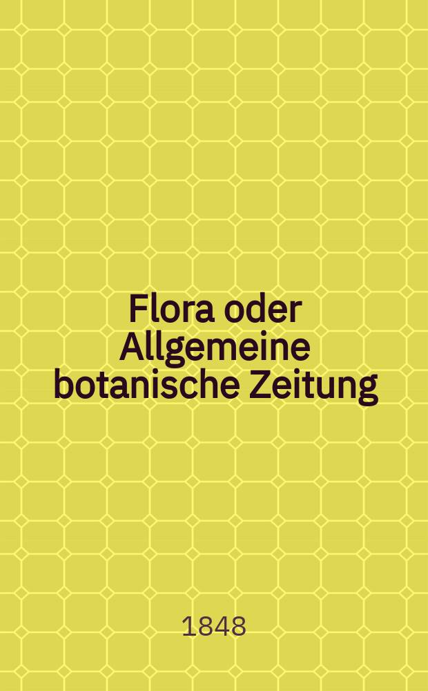 Flora oder Allgemeine botanische Zeitung : Hrsg. von der k. Bayer. botanischen Gesellschaft zu Regensburg. Jg.6(31) 1848, №44