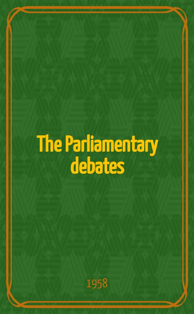 The Parliamentary debates (Hansard) : Official report ... of the ...Parliament of the United Kingdom of Great Britain and Northern Ireland. Vol.584, №75
