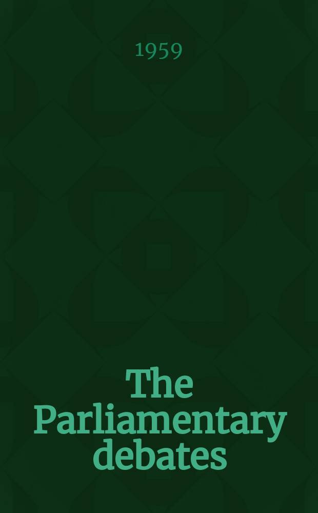 The Parliamentary debates (Hansard) : Official report ... of the ...Parliament of the United Kingdom of Great Britain and Northern Ireland. Vol.604, №103