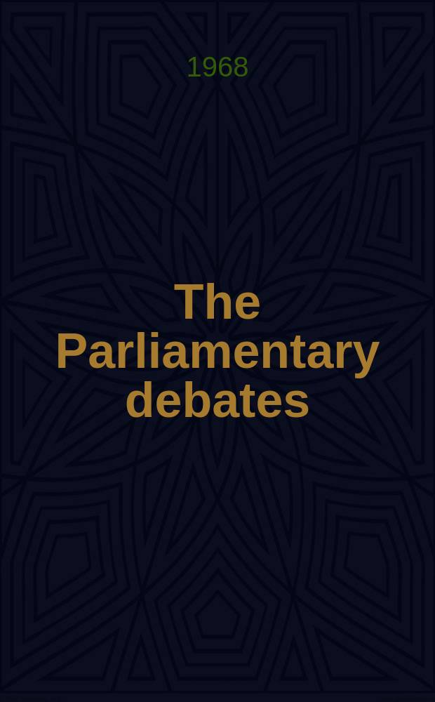 The Parliamentary debates (Hansard) : Official report ... of the ...Parliament of the United Kingdom of Great Britain and Northern Ireland. Vol.762, №93