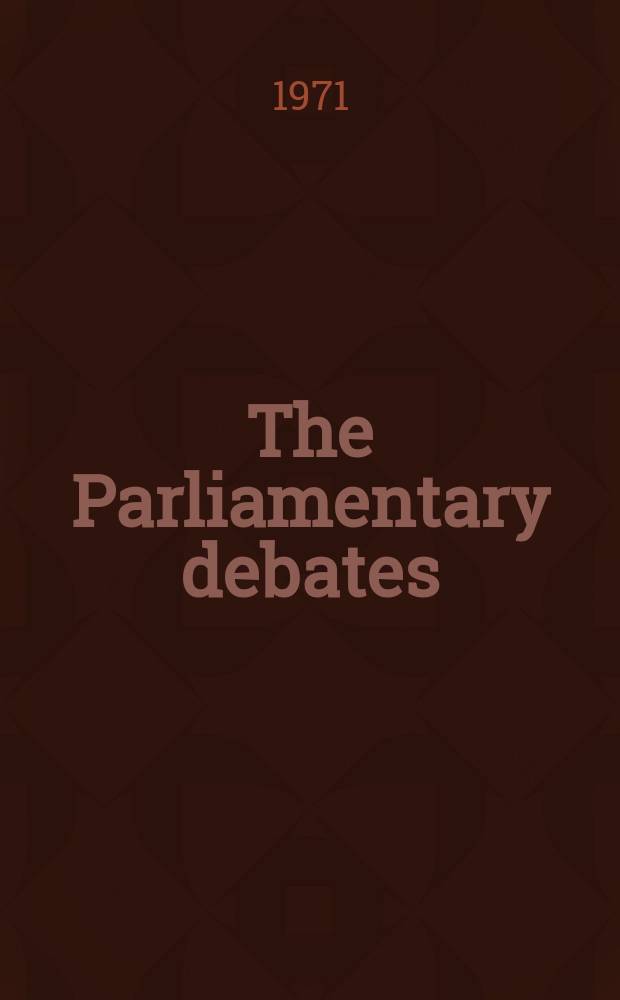 The Parliamentary debates (Hansard) : Official report ... of the ...Parliament of the United Kingdom of Great Britain and Northern Ireland. Vol.811, №80