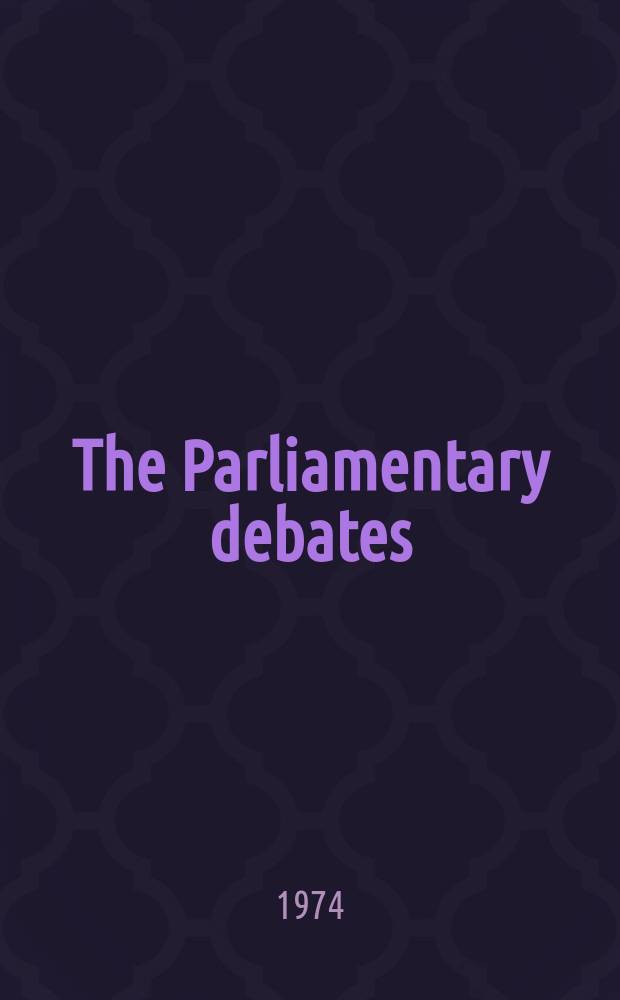 The Parliamentary debates (Hansard) : Official report ... of the ...Parliament of the United Kingdom of Great Britain and Northern Ireland. Vol.873, №36