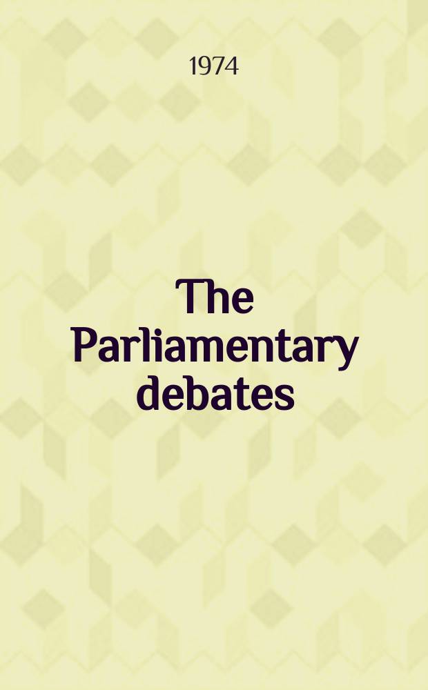 The Parliamentary debates (Hansard) : Official report ... of the ...Parliament of the United Kingdom of Great Britain and Northern Ireland. Vol.873, №37