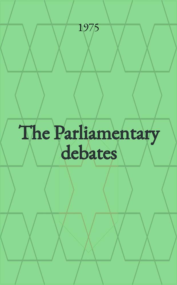 The Parliamentary debates (Hansard) : Official report ... of the ...Parliament of the United Kingdom of Great Britain and Northern Ireland. Vol.885, №64