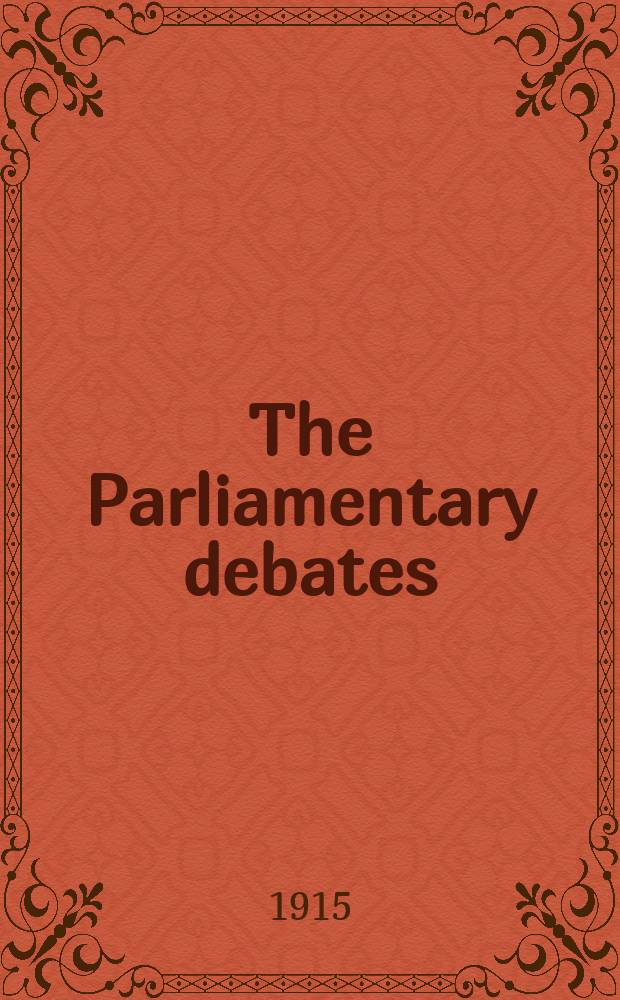 The Parliamentary debates (Hansard) : Official report ... of the ...Parliament of the United Kingdom of Great Britain and Northern Ireland. Vol.69, №[23]