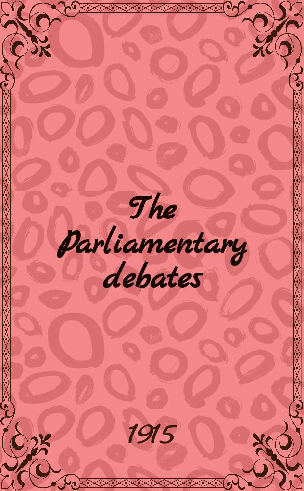 The Parliamentary debates (Hansard) : Official report ... of the ...Parliament of the United Kingdom of Great Britain and Northern Ireland. Vol.70, №29
