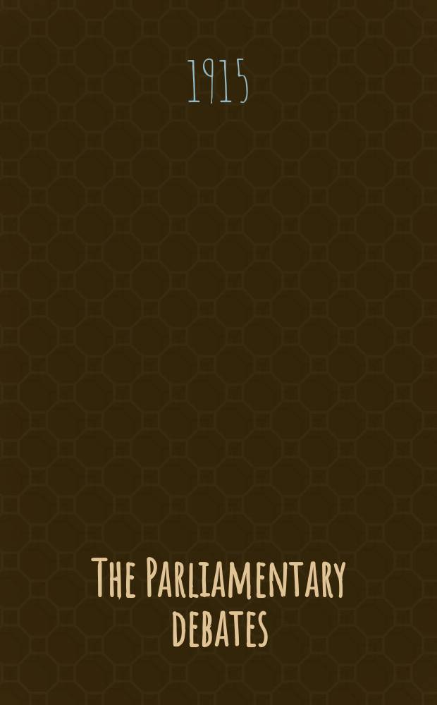 The Parliamentary debates (Hansard) : Official report ... of the ...Parliament of the United Kingdom of Great Britain and Northern Ireland. Vol.70, №34