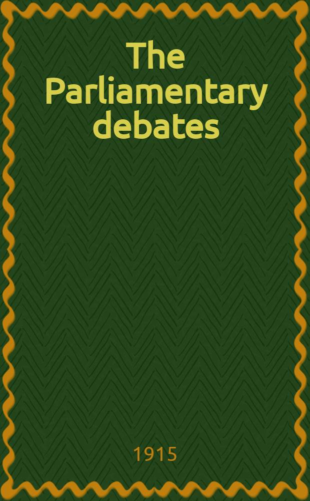The Parliamentary debates (Hansard) : Official report ... of the ...Parliament of the United Kingdom of Great Britain and Northern Ireland. Vol.76, №127