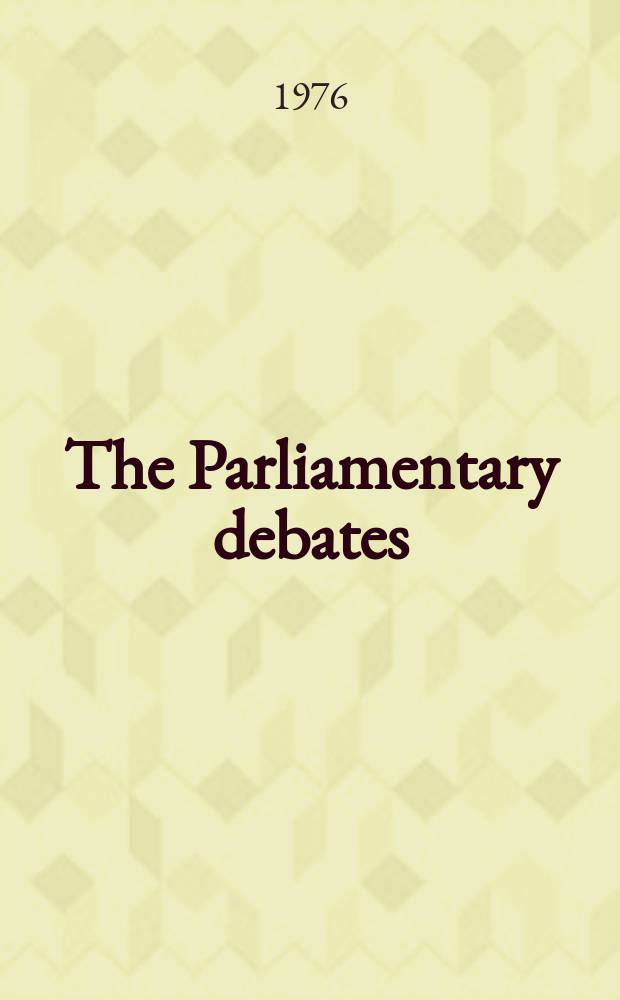 The Parliamentary debates (Hansard) : Official report ... of the ...Parliament of the United Kingdom of Great Britain and Northern Ireland. Vol.905, №49