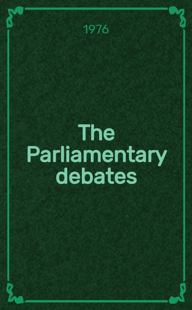 The Parliamentary debates (Hansard) : Official report ... of the ...Parliament of the United Kingdom of Great Britain and Northern Ireland. Vol.912, №116