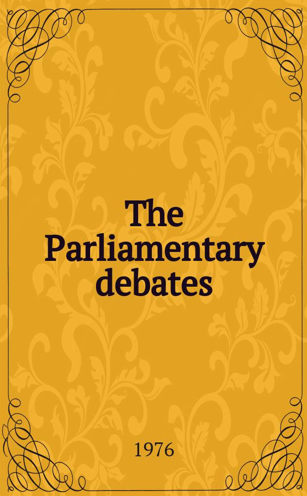 The Parliamentary debates (Hansard) : Official report ... of the ...Parliament of the United Kingdom of Great Britain and Northern Ireland. Vol.919, №187