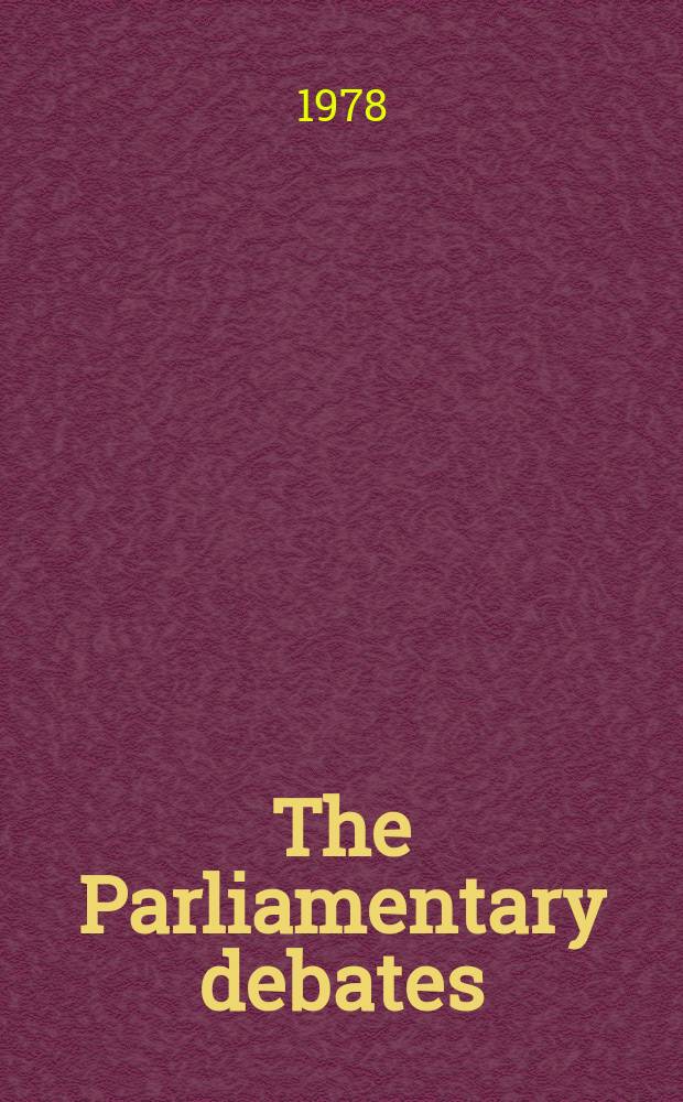The Parliamentary debates (Hansard) : Official report ... of the ...Parliament of the United Kingdom of Great Britain and Northern Ireland. Vol.941, №33