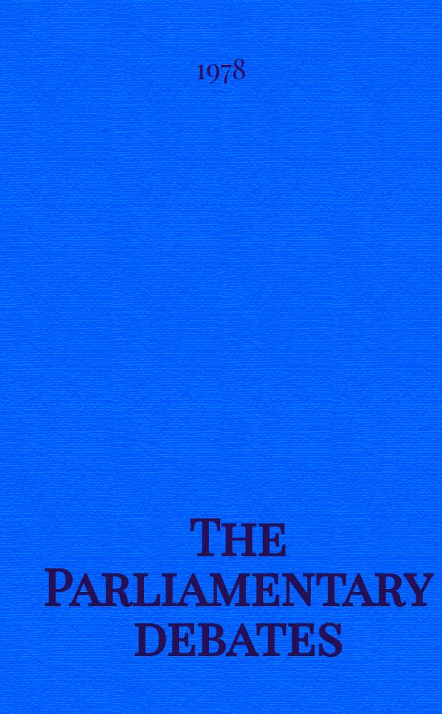 The Parliamentary debates (Hansard) : Official report ... of the ...Parliament of the United Kingdom of Great Britain and Northern Ireland. Vol.950, №125