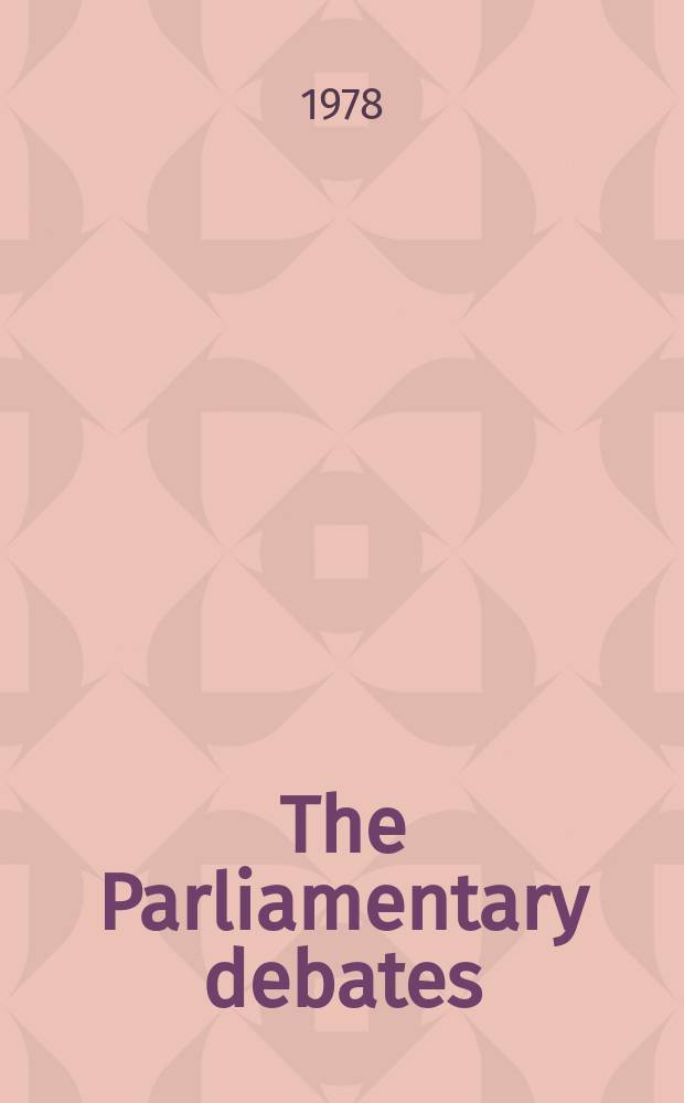 The Parliamentary debates (Hansard) : Official report ... of the ...Parliament of the United Kingdom of Great Britain and Northern Ireland. Vol.955, №166