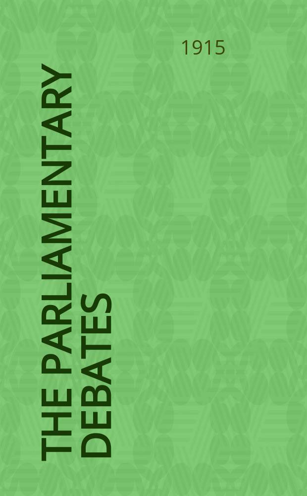 The Parliamentary debates (Hansard) : Official report ... of the ...Parliament of the United Kingdom of Great Britain and Northern Ireland. Vol.72, №71