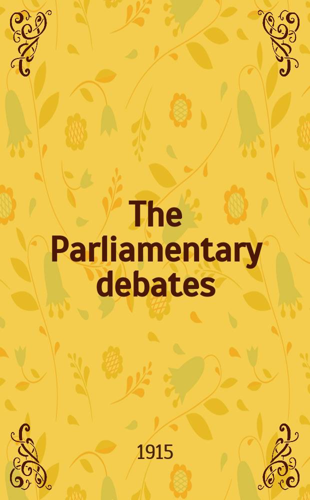 The Parliamentary debates (Hansard) : Official report ... of the ...Parliament of the United Kingdom of Great Britain and Northern Ireland. Vol.74, №95