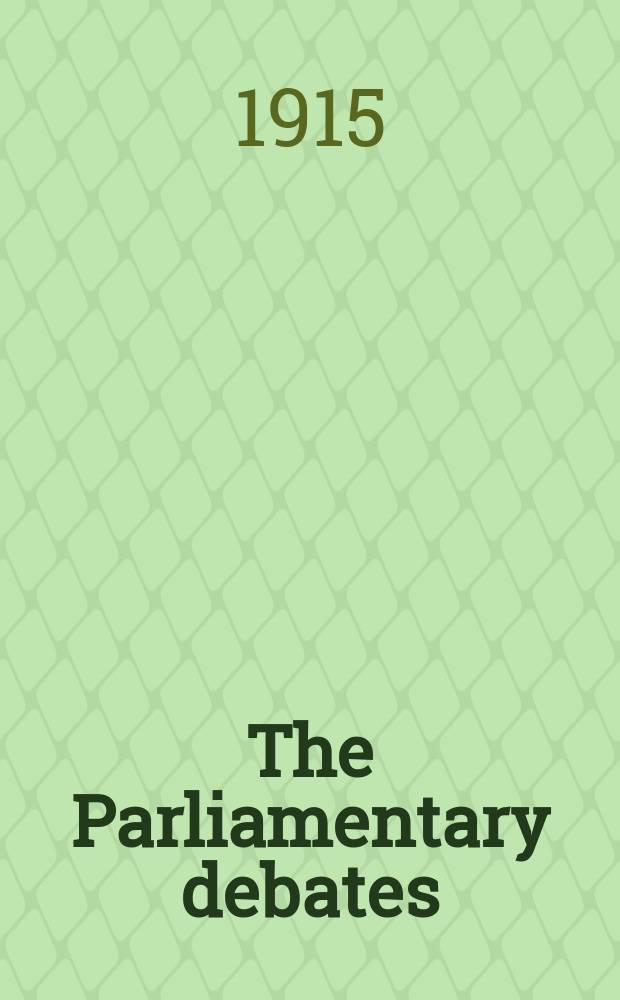 The Parliamentary debates (Hansard) : Official report ... of the ...Parliament of the United Kingdom of Great Britain and Northern Ireland. Vol.75, №114