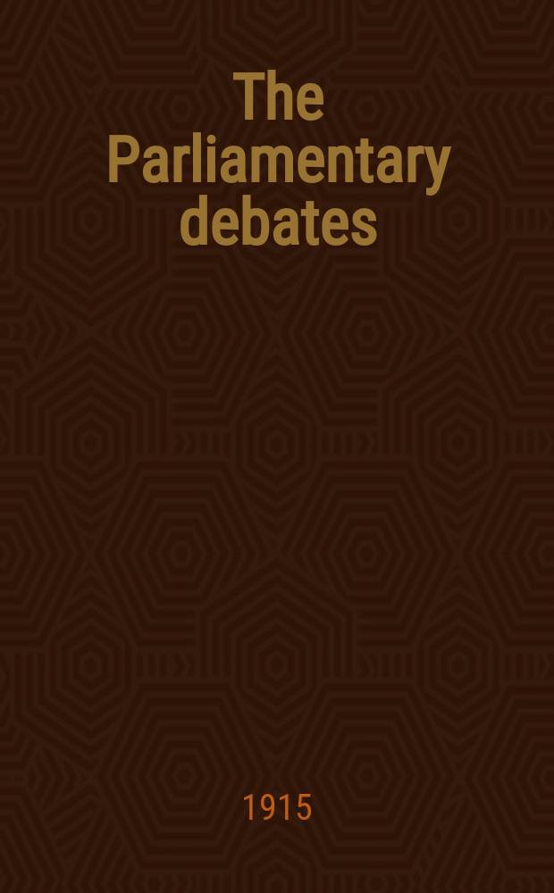 The Parliamentary debates (Hansard) : Official report ... of the ...Parliament of the United Kingdom of Great Britain and Northern Ireland. Vol.76, №137