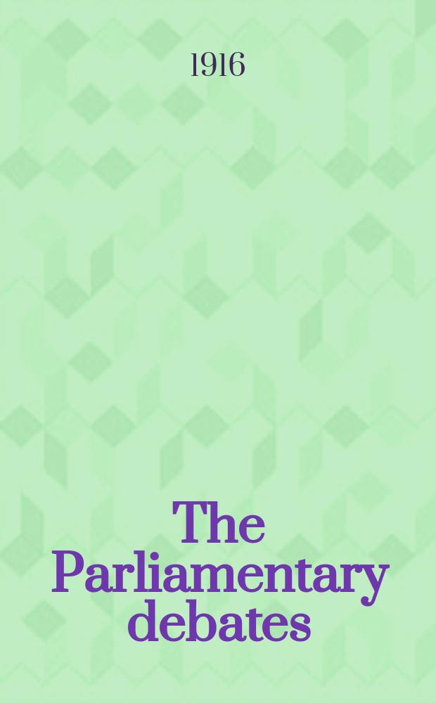 The Parliamentary debates (Hansard) : Official report ... of the ...Parliament of the United Kingdom of Great Britain and Northern Ireland. Vol.77, №144