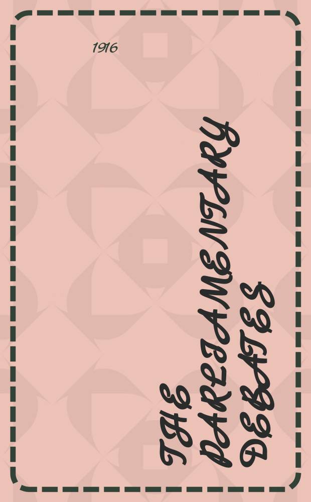 The Parliamentary debates (Hansard) : Official report ... of the ...Parliament of the United Kingdom of Great Britain and Northern Ireland. Vol.83, №62