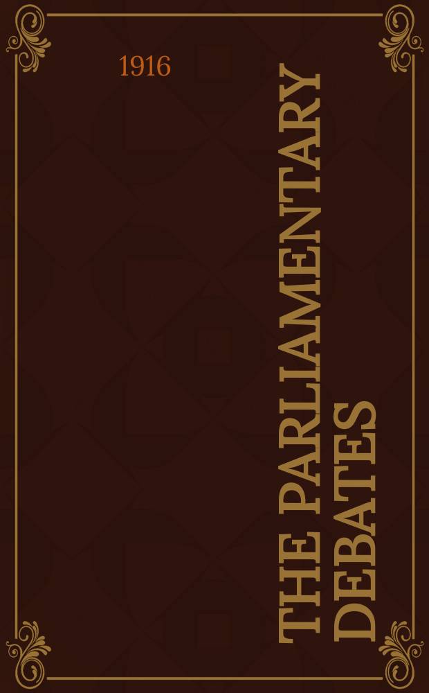 The Parliamentary debates (Hansard) : Official report ... of the ...Parliament of the United Kingdom of Great Britain and Northern Ireland. Vol.83, №64