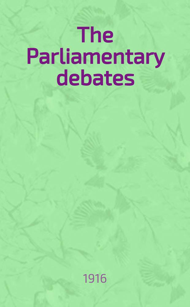 The Parliamentary debates (Hansard) : Official report ... of the ...Parliament of the United Kingdom of Great Britain and Northern Ireland. Vol.87, №113