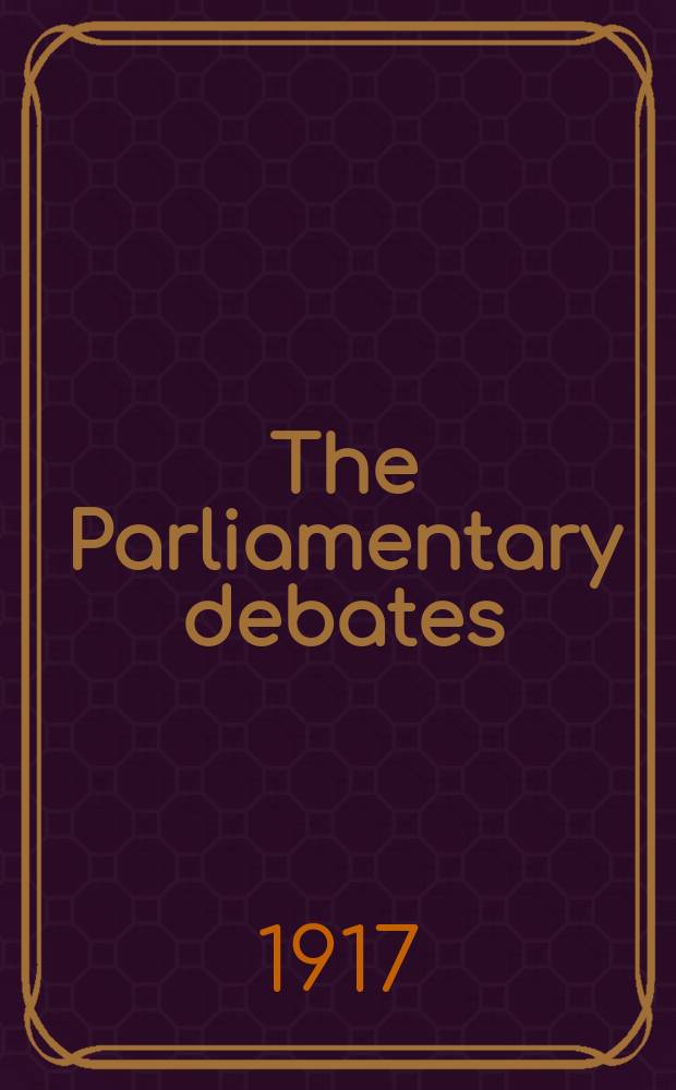 The Parliamentary debates (Hansard) : Official report ... of the ...Parliament of the United Kingdom of Great Britain and Northern Ireland. Vol.96, №109