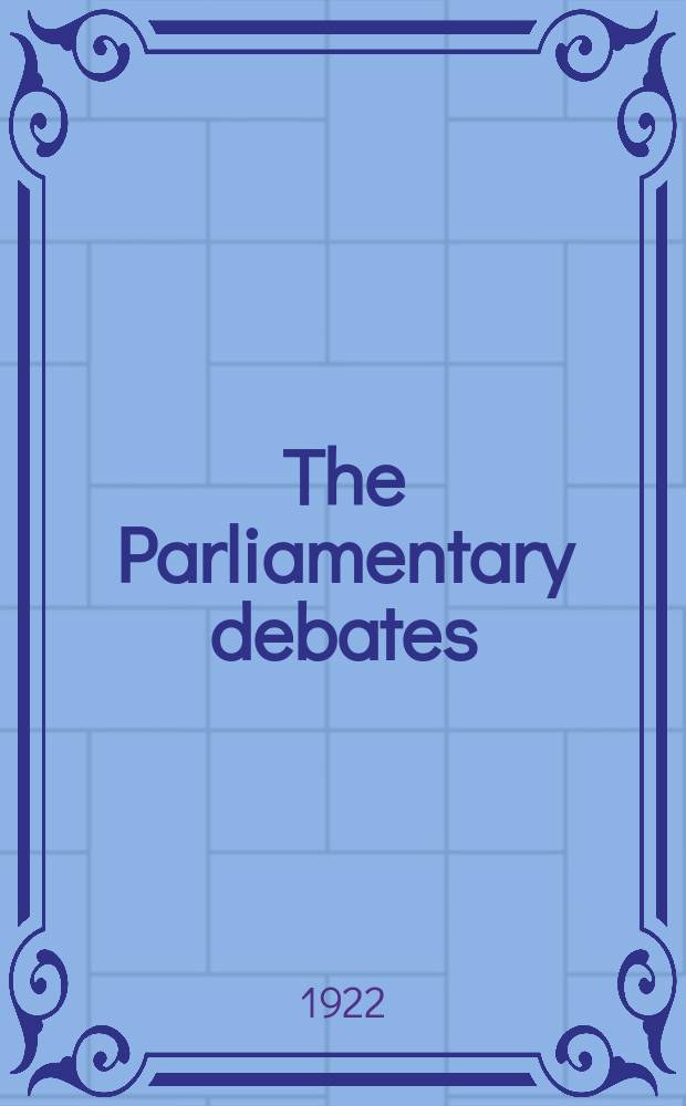 The Parliamentary debates (Hansard) : Official report ... of the ...Parliament of the United Kingdom of Great Britain and Northern Ireland. Vol.154, №61