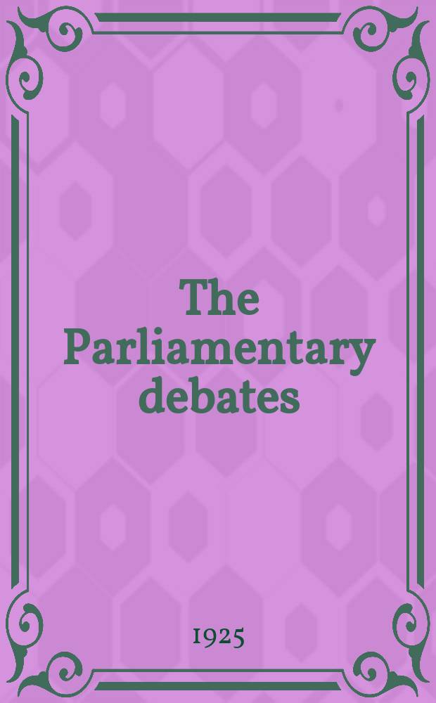 The Parliamentary debates (Hansard) : Official report ... of the ...Parliament of the United Kingdom of Great Britain and Northern Ireland. Vol.188, №131