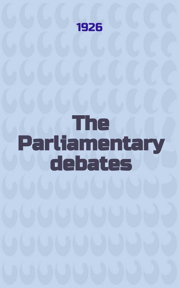 The Parliamentary debates (Hansard) : Official report ... of the ...Parliament of the United Kingdom of Great Britain and Northern Ireland. Vol.192, №25