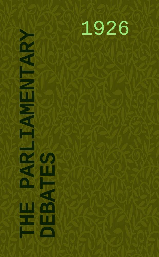 The Parliamentary debates (Hansard) : Official report ... of the ...Parliament of the United Kingdom of Great Britain and Northern Ireland. Vol.194, №51