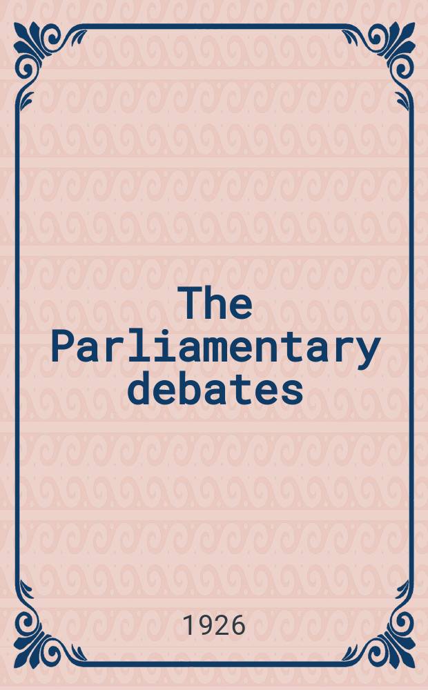 The Parliamentary debates (Hansard) : Official report ... of the ...Parliament of the United Kingdom of Great Britain and Northern Ireland. Vol.196, №71
