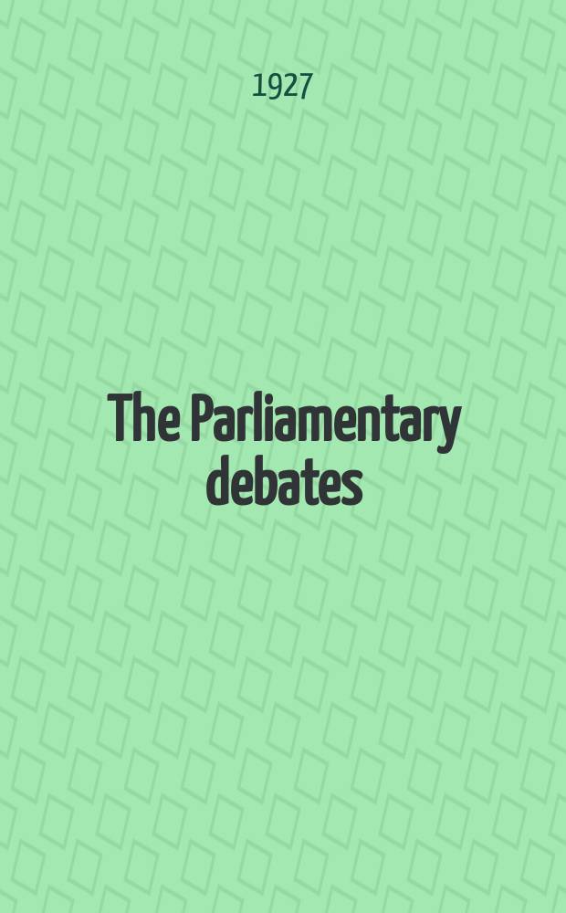 The Parliamentary debates (Hansard) : Official report ... of the ...Parliament of the United Kingdom of Great Britain and Northern Ireland. Vol.208, №94