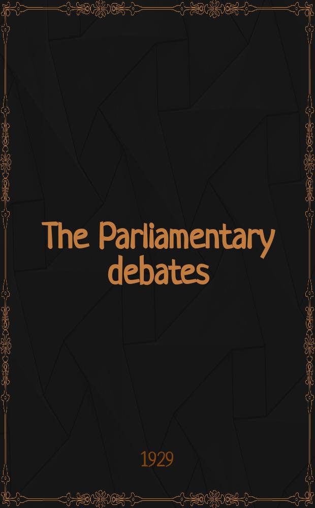 The Parliamentary debates (Hansard) : Official report ... of the ...Parliament of the United Kingdom of Great Britain and Northern Ireland. Vol.226, №79