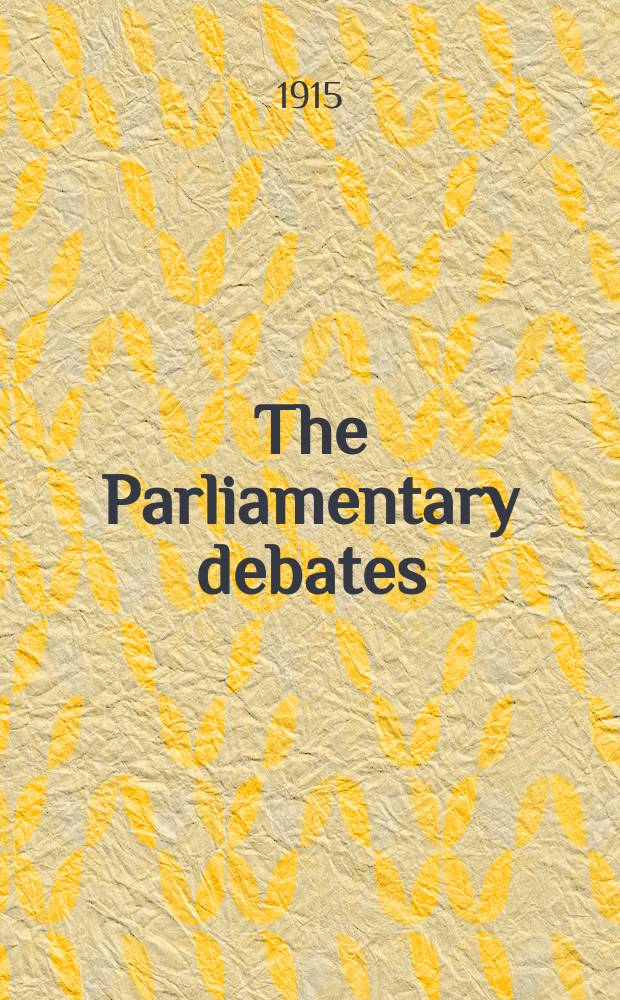 The Parliamentary debates (Hansard) : Official report ... of the ...Parliament of the United Kingdom of Great Britain and Northern Ireland. Vol.71, №42