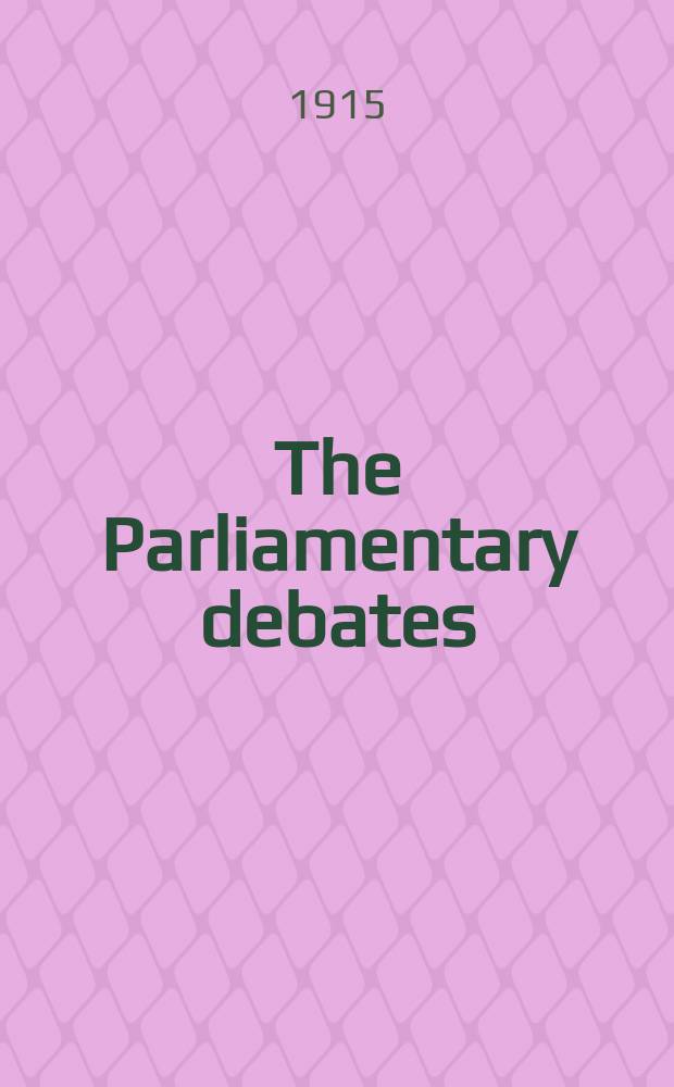 The Parliamentary debates (Hansard) : Official report ... of the ...Parliament of the United Kingdom of Great Britain and Northern Ireland. Vol.71, №54