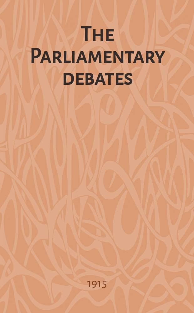 The Parliamentary debates (Hansard) : Official report ... of the ...Parliament of the United Kingdom of Great Britain and Northern Ireland. Vol.75, №107