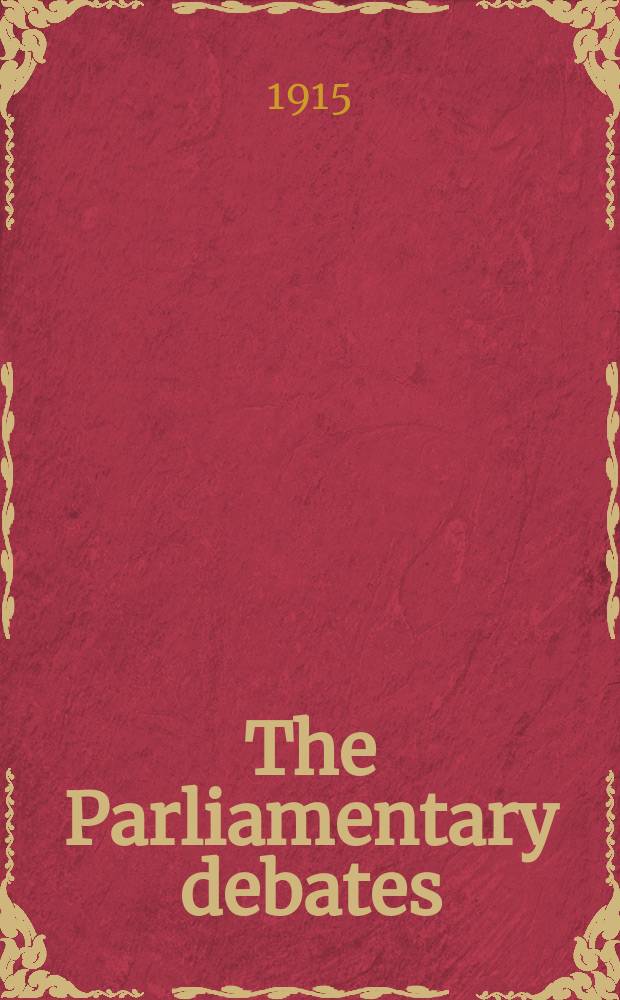 The Parliamentary debates (Hansard) : Official report ... of the ...Parliament of the United Kingdom of Great Britain and Northern Ireland. Vol.76, №125