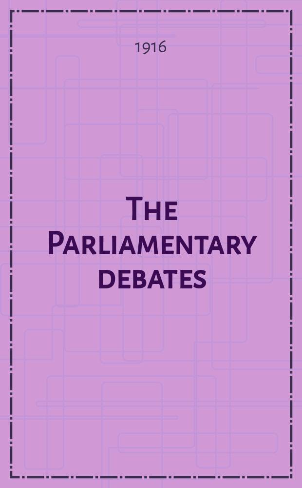 The Parliamentary debates (Hansard) : Official report ... of the ...Parliament of the United Kingdom of Great Britain and Northern Ireland. Vol.86, №95