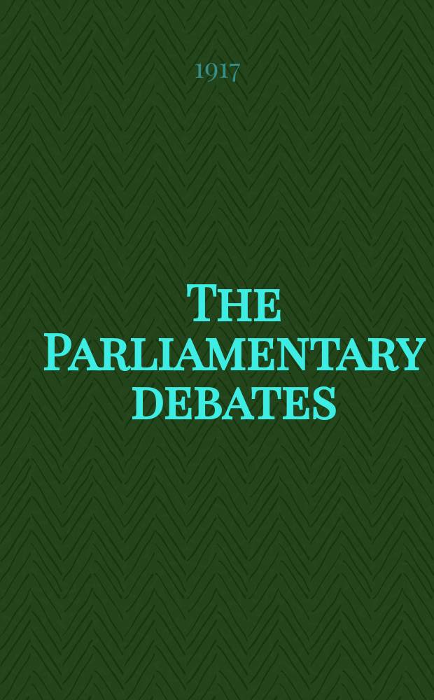 The Parliamentary debates (Hansard) : Official report ... of the ...Parliament of the United Kingdom of Great Britain and Northern Ireland. Vol.92, №38
