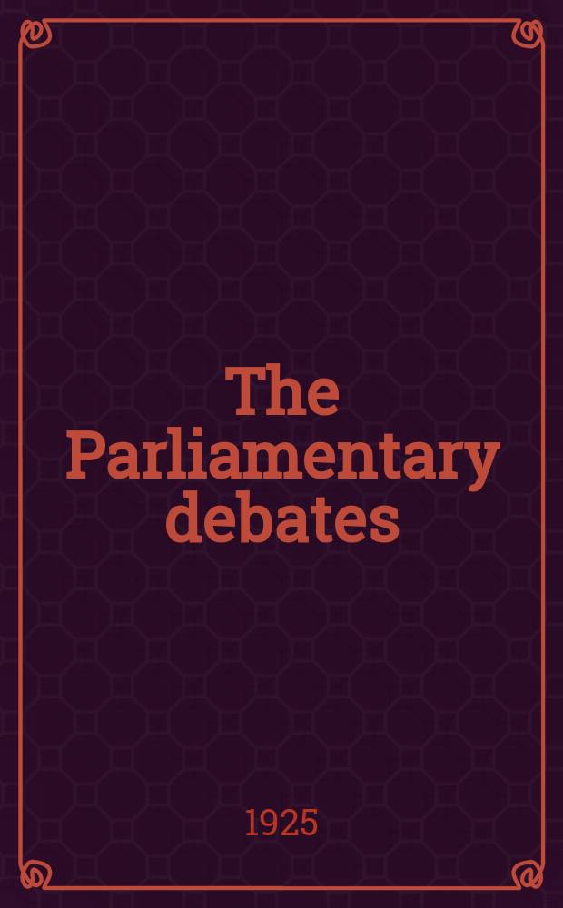 The Parliamentary debates (Hansard) : Official report ... of the ...Parliament of the United Kingdom of Great Britain and Northern Ireland. Vol.185, №94