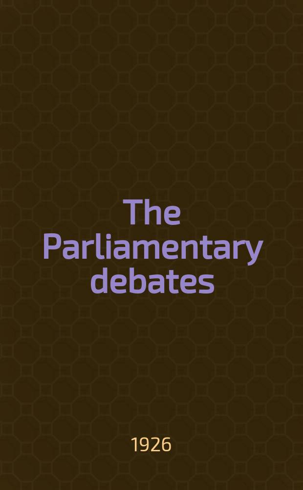 The Parliamentary debates (Hansard) : Official report ... of the ...Parliament of the United Kingdom of Great Britain and Northern Ireland. Vol.194, №47