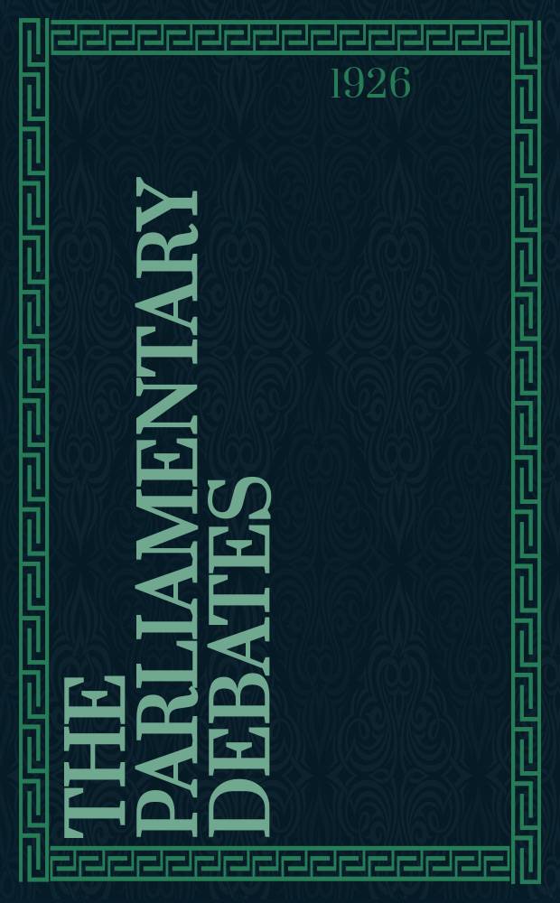 The Parliamentary debates (Hansard) : Official report ... of the ...Parliament of the United Kingdom of Great Britain and Northern Ireland. Vol.196, №70